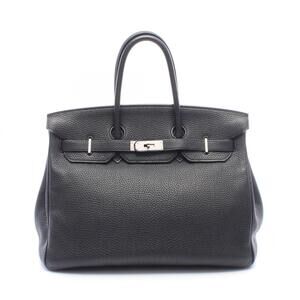 Hermes Birkin 35 Handbag, Leather, Togo Women's, Black